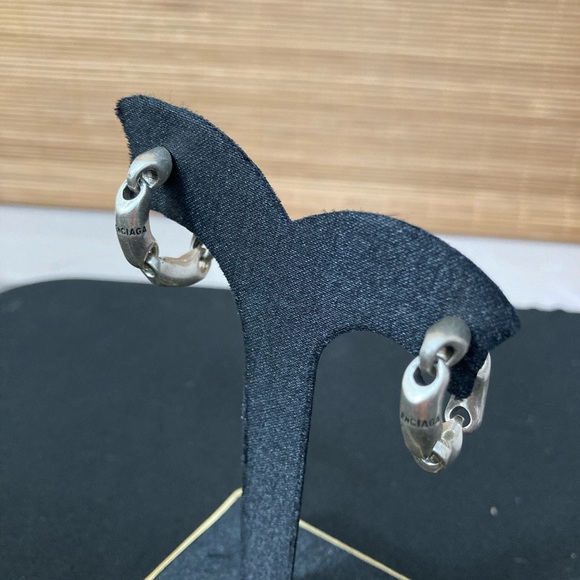 Balenciaga silver chain earrings - Picture 1 of 6